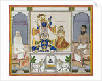 Illustration for a manuscript on the worship of Srinathji, Rajasthan, early 19th century by Indian School
