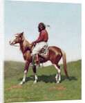 Comanche Brave, Fort Reno, Indian Territory by Frederic Remington