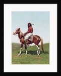 Comanche Brave, Fort Reno, Indian Territory by Frederic Remington