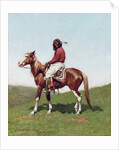 Comanche Brave, Fort Reno, Indian Territory by Frederic Remington