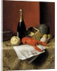 Still Life with Lobster, Fruit, Champagne and Newspaper, 1882 by William Michael Harnett