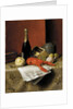 Still Life with Lobster, Fruit, Champagne and Newspaper, 1882 by William Michael Harnett
