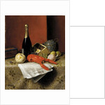 Still Life with Lobster, Fruit, Champagne and Newspaper, 1882 by William Michael Harnett