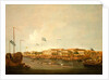 The Hongs at Canton from the south east, with a regatta on the Pearl river by Thomas Daniell