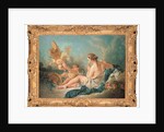 A Reclining Nymph Playing the Flute with Putti, Perhaps the Muse Euterpe, 1752 by Francois Boucher