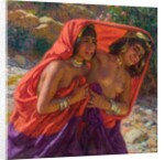 The Frightened Bathers; La Fuite des Baigneuses by Alphonse Etienne Dinet