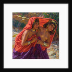 The Frightened Bathers; La Fuite des Baigneuses by Alphonse Etienne Dinet