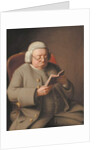 Portrait of Isaac Brodeau Reading a Book, 18th century by George Roth