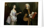 A Group Portrait of John Perceval, 1st Earl of Egmont and his Wife Catherine by J. Alberry