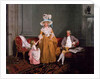 A Family Group, the Father Seated, the Mother and Daughter Standing, in an Interior, 18th century by Francis Wheatley