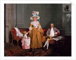 A Family Group, the Father Seated, the Mother and Daughter Standing, in an Interior, 18th century by Francis Wheatley