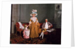 A Family Group, the Father Seated, the Mother and Daughter Standing, in an Interior, 18th century by Francis Wheatley