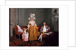 A Family Group, the Father Seated, the Mother and Daughter Standing, in an Interior, 18th century by Francis Wheatley