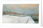 Port de Bercy, en Hiver by Albert-Charles Lebourg