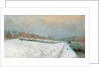 Port de Bercy, en Hiver by Albert-Charles Lebourg