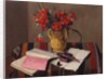 Carnations and Account Books, 1925 by Felix Edouard Vallotton
