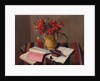 Carnations and Account Books, 1925 by Felix Edouard Vallotton