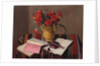 Carnations and Account Books, 1925 by Felix Edouard Vallotton