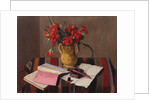 Carnations and Account Books, 1925 by Felix Edouard Vallotton