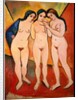 Three Nude Women, 1912 by August Macke