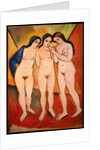 Three Nude Women, 1912 by August Macke