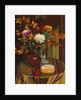 Chrysanthemums and Autumn Foilage; Chrysanthemes et Feuillage d'Automne, 1922 by Felix Edouard Vallotton