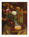 Chrysanthemums and Autumn Foilage; Chrysanthemes et Feuillage d'Automne, 1922 by Felix Edouard Vallotton