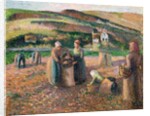 Picking Potatoes, 1893 by Camille Pissarro