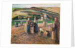 Picking Potatoes, 1893 by Camille Pissarro