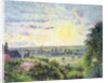Sunset at Eragny, 1891 by Camille Pissarro