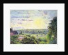 Sunset at Eragny, 1891 by Camille Pissarro