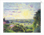 Sunset at Eragny, 1891 by Camille Pissarro