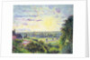 Sunset at Eragny, 1891 by Camille Pissarro