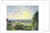 Sunset at Eragny, 1891 by Camille Pissarro