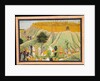 Rama and Lakshmana in Counsel with the Monkey and Bear Allies, c.1800 by School Pahari
