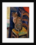 Study of a Cat Sitting on a Chair; Etude d'un Chat, Assis sur une Chaise by Marie Clementine Valadon