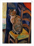 Study of a Cat Sitting on a Chair; Etude d'un Chat, Assis sur une Chaise by Marie Clementine Valadon