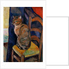 Study of a Cat Sitting on a Chair; Etude d'un Chat, Assis sur une Chaise by Marie Clementine Valadon