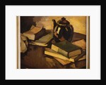 A Still Life with a Teapot and Books on a Table, c.1926 by Samuel John Peploe