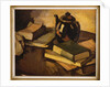 A Still Life with a Teapot and Books on a Table, c.1926 by Samuel John Peploe