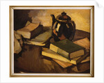 A Still Life with a Teapot and Books on a Table, c.1926 by Samuel John Peploe