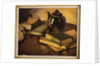 A Still Life with a Teapot and Books on a Table, c.1926 by Samuel John Peploe
