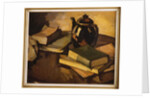 A Still Life with a Teapot and Books on a Table, c.1926 by Samuel John Peploe