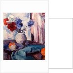 Mixed Carnations and Cornflowers in a Pottery Vase, c.1931 by Samuel John Peploe