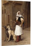 Anaute Avec Deux Chiens Whippets, 1867 by Jean Leon Gerome