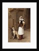 Anaute Avec Deux Chiens Whippets, 1867 by Jean Leon Gerome