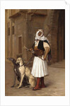 Anaute Avec Deux Chiens Whippets, 1867 by Jean Leon Gerome