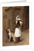 Anaute Avec Deux Chiens Whippets, 1867 by Jean Leon Gerome