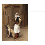 Anaute Avec Deux Chiens Whippets, 1867 by Jean Leon Gerome