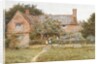 A Surrey Cottage with a Mother and her Children by Helen Allingham